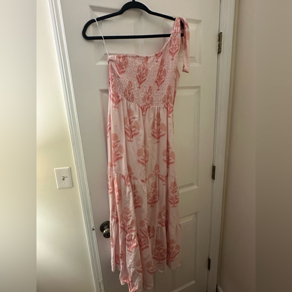 EUC Victoria Dunn X Kathleen Maeve one shoulder maxi dress Sz XL.